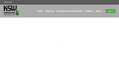Desktop Screenshot of kswconstruction.com